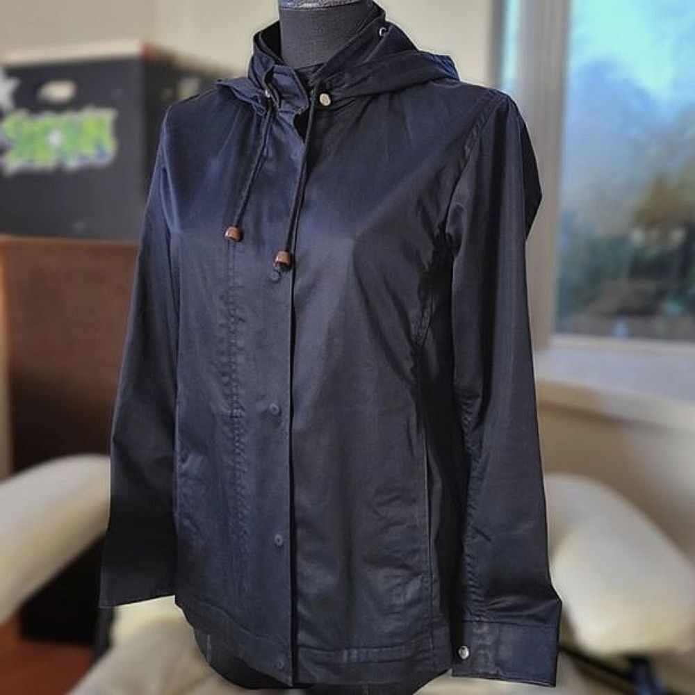 Babaton black hooded utility jacket